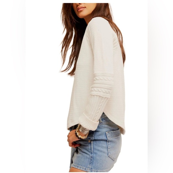 Free People Swinging Cable Cuff Top Women's Size Xs - Picture 12 of 13